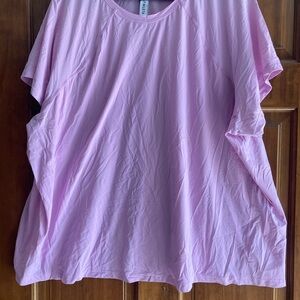 Athleta Light Pink Short Sleeve Tee
